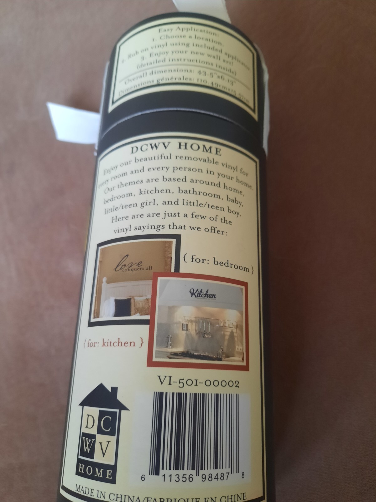DCWV Home Once Upon A Wall Removable Vinyl Letters "love is spoken here"
