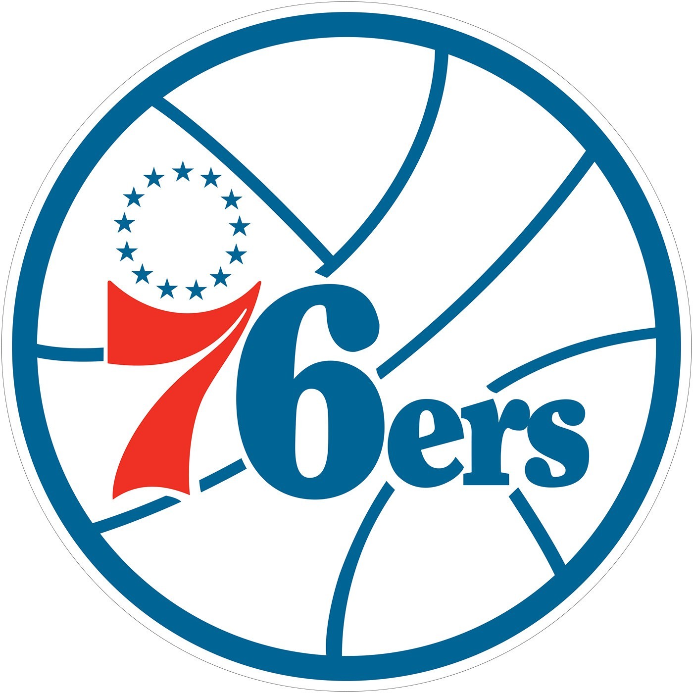 Philadelphia 76ers Indoor Wall Vinyl Decal Sticker 5" – 52"