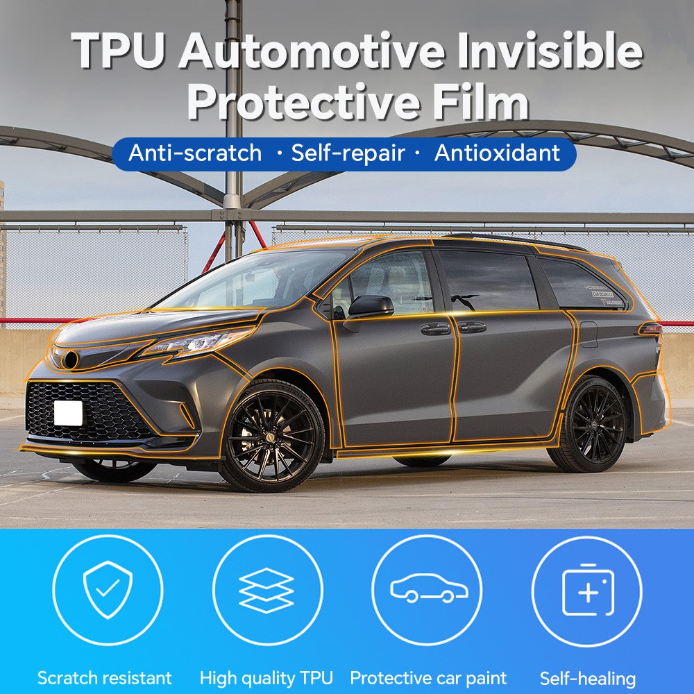 Full Car For Toyota Sienna 2022-2023 TPU Clear PPF Precut Paint Protection Film
