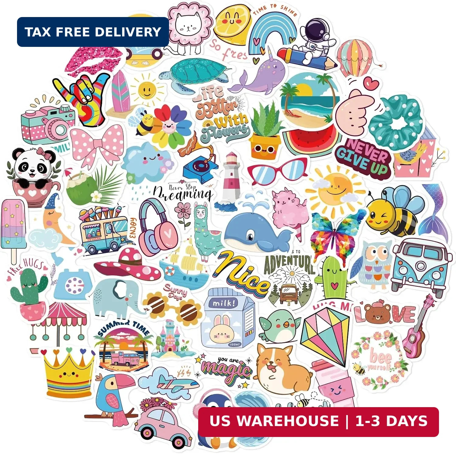 200 PCS Cute Stickers for Kids,Water Bottle Sticker Pack for Teens Girls Boys…