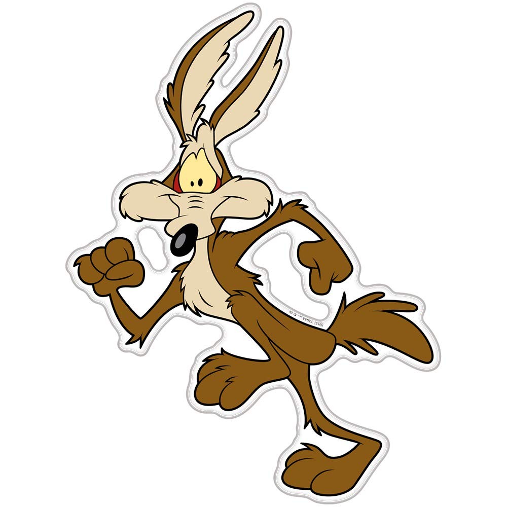 Wile E. Coyote Car Decal Looney Tunes Domed Emblem Automotive Sticker Classic