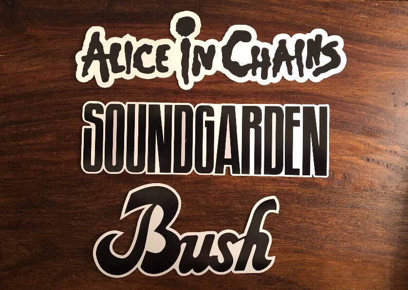 Grunge Rock Sticker Lot – Kurt Cobain Sub Pop Records Stone Temple Pilots