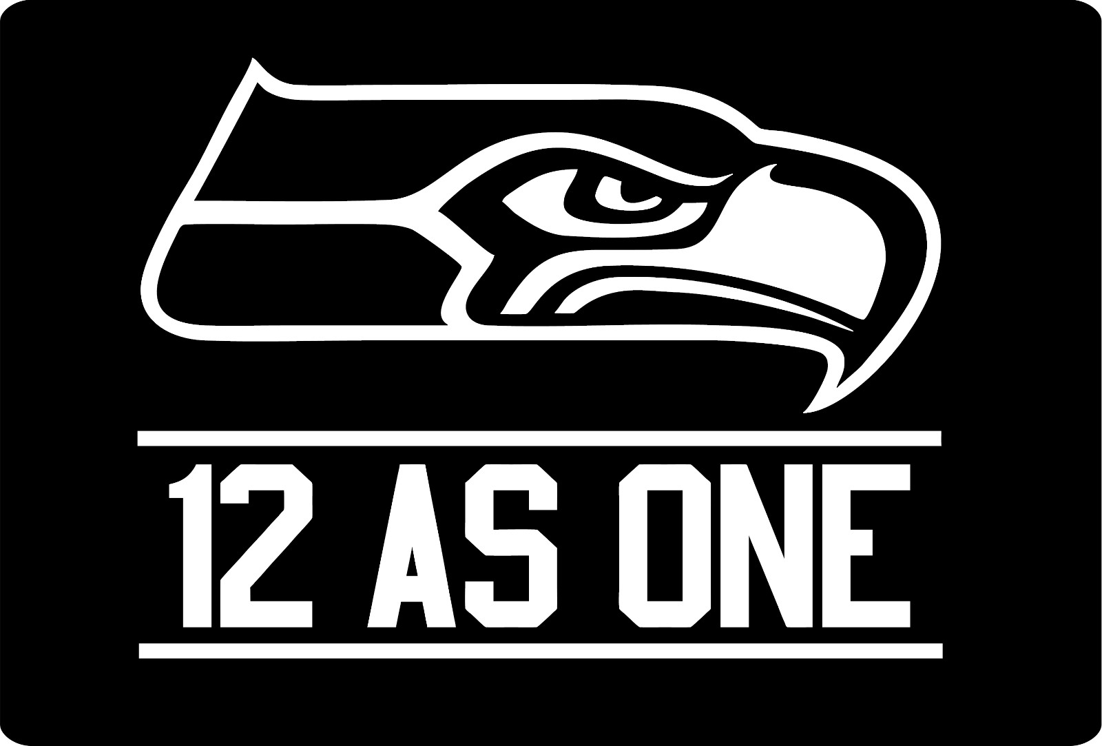 12 As One 6" X 4.5" Vinyl Stickers 3 Pack 7 Different Colors to Choose From
