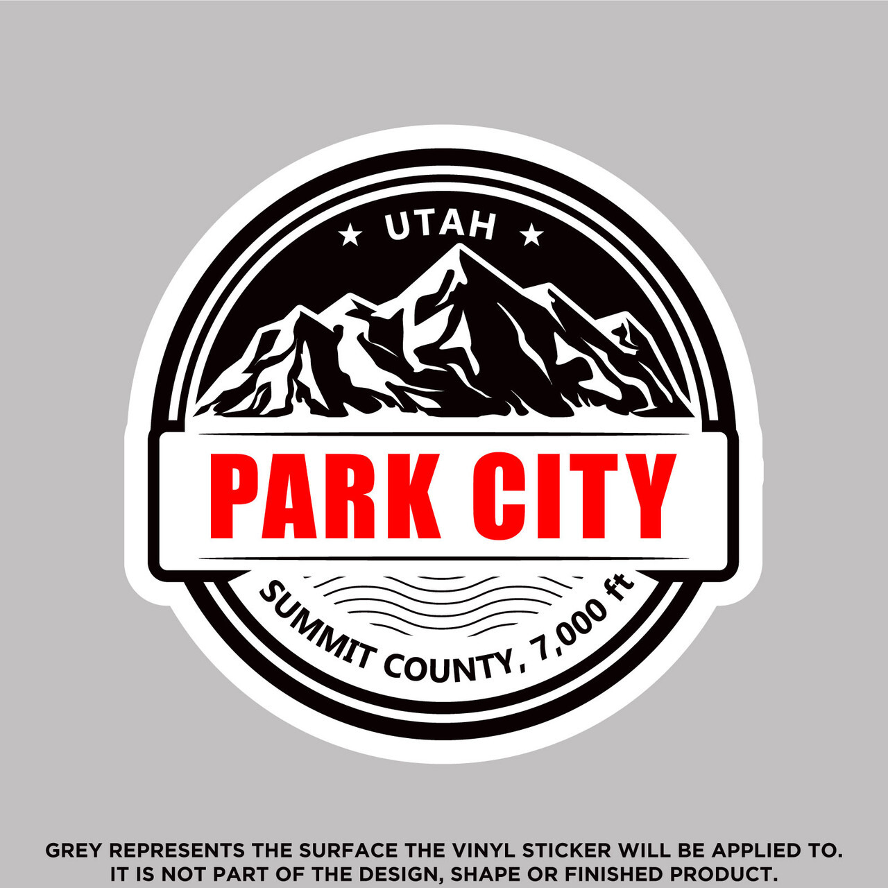 Park City Utah Summit County, High Quality Vinyl Stickers