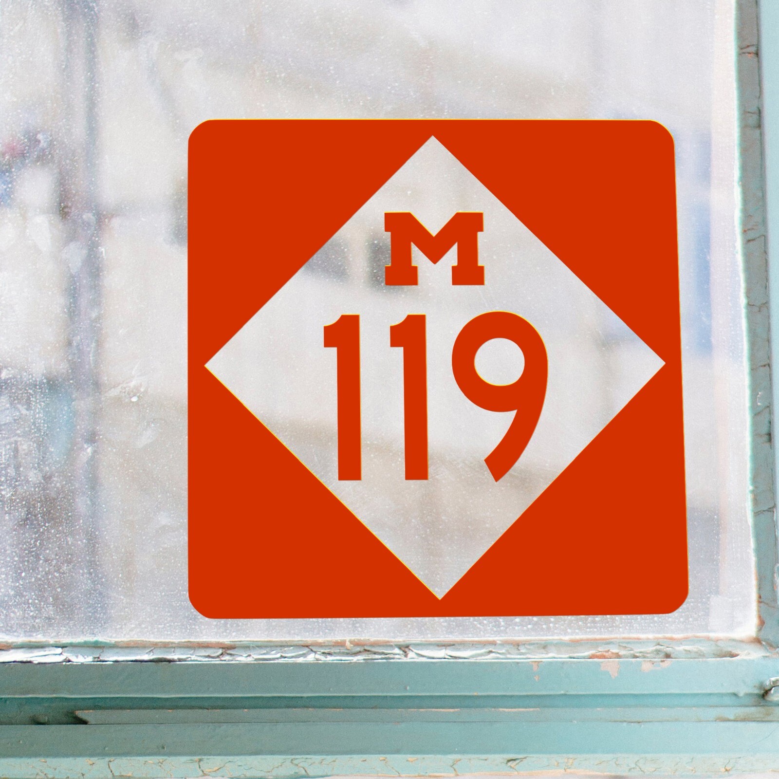 Michigan M-119 Highway Sign Decal – Scenic Route Vinyl Sticker – Custom Sizes