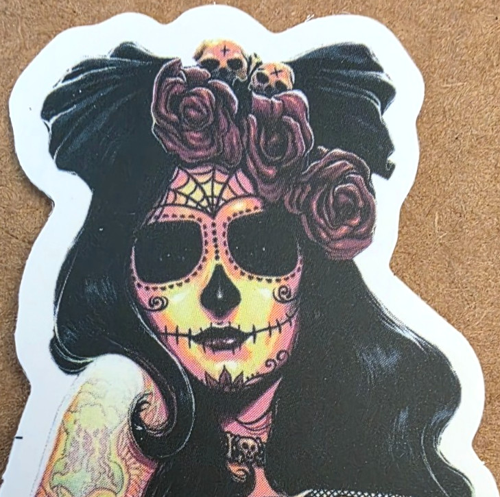 Halloween Sticker Girl Witch Vampire Skull Skeleton Gothic Emo Punk Anime Manga