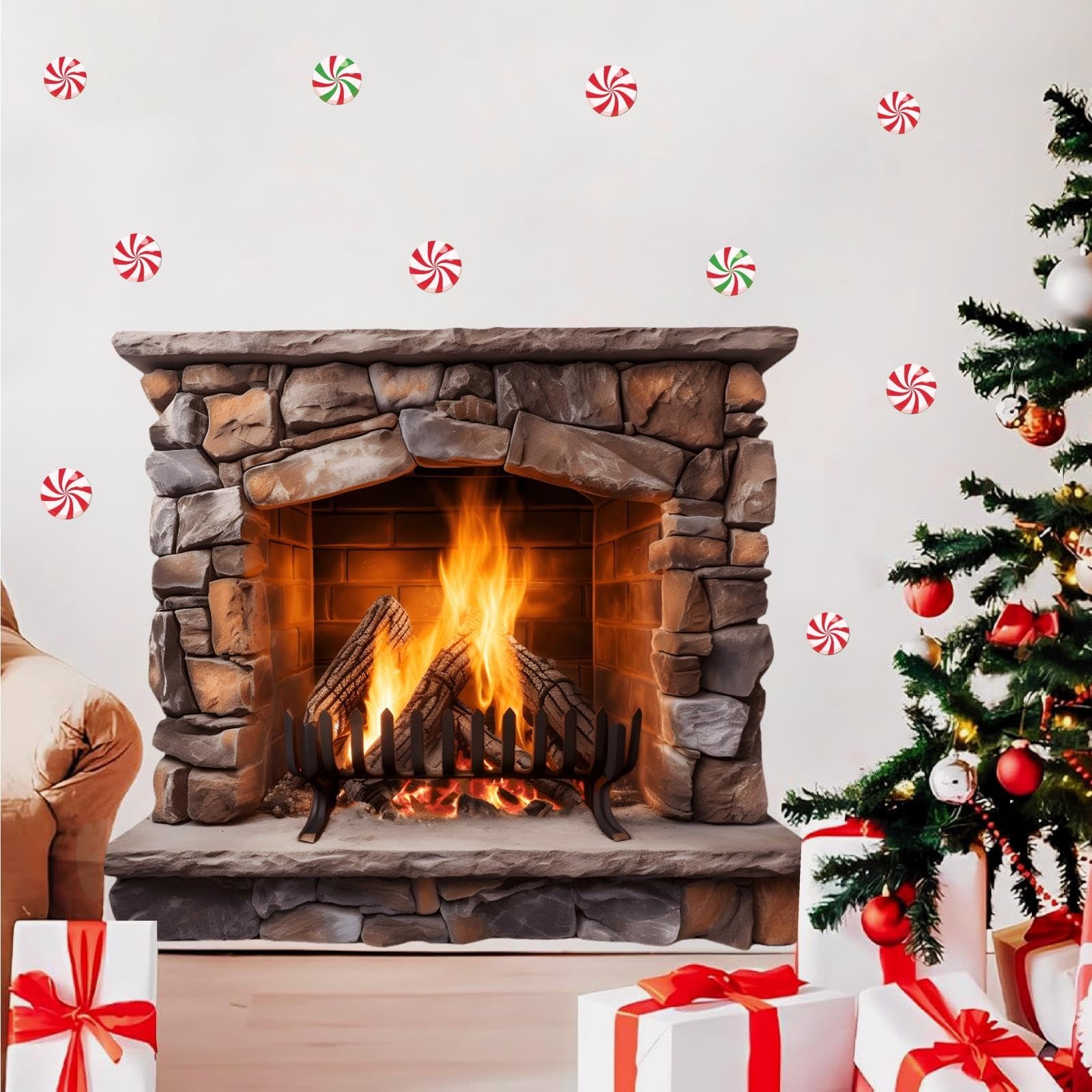 Large Christmas Wall Decals Christmas Wall Decoration Vinyl Sticker Peel and …