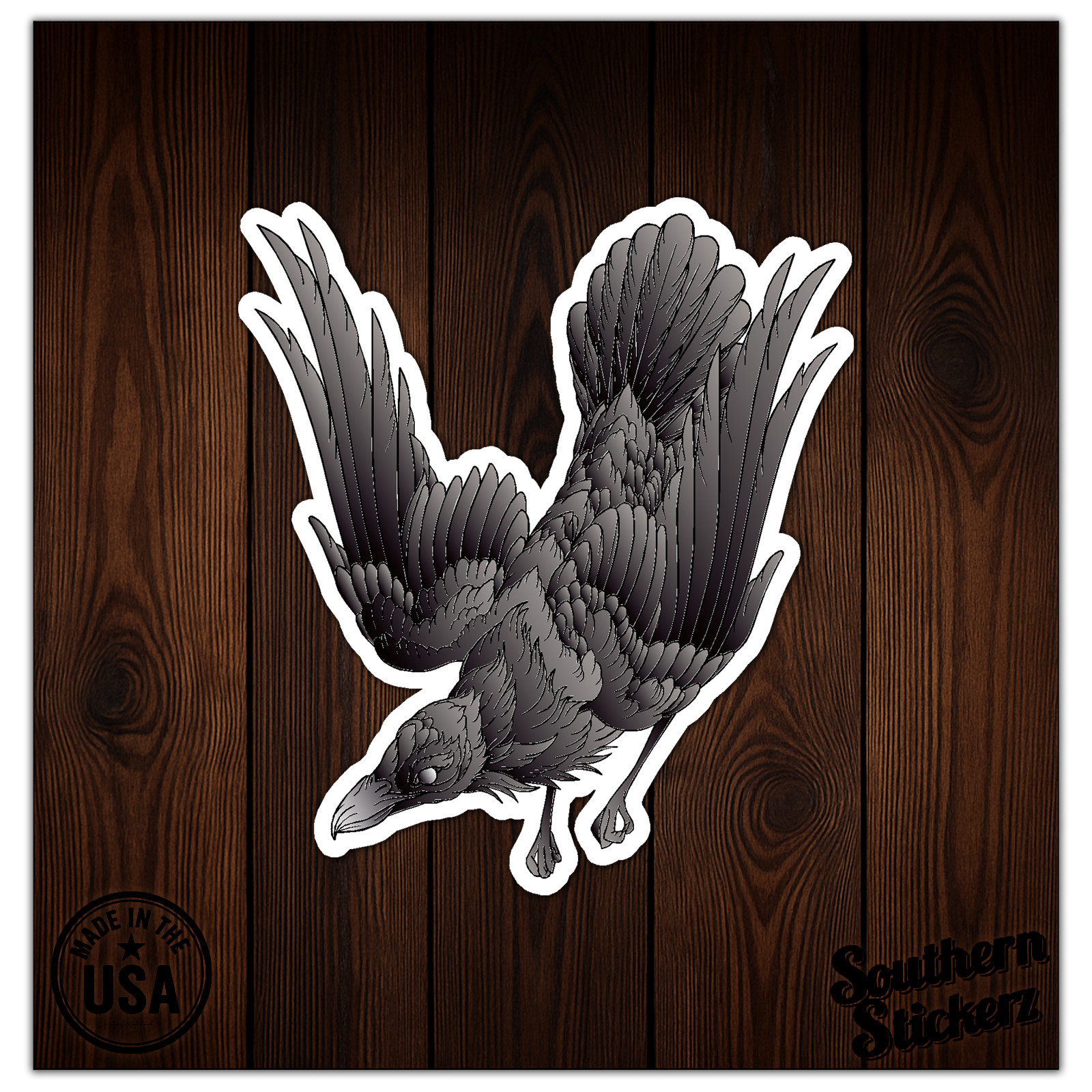 Raven Crow – Vinyl Decal Sticker – Car Window Laptop – ebn9173