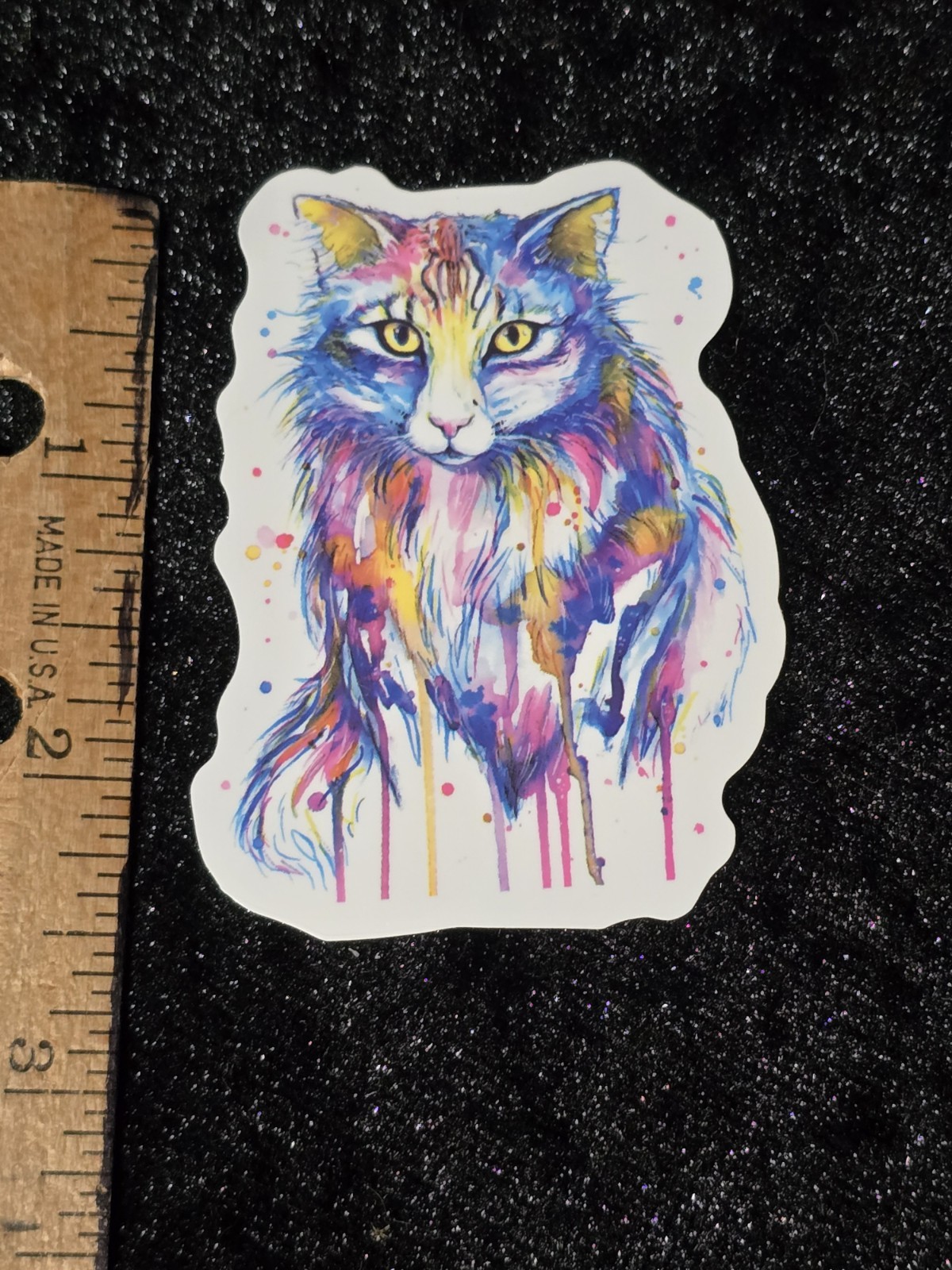 Watercolor Cat 2.5" Decal Sticker