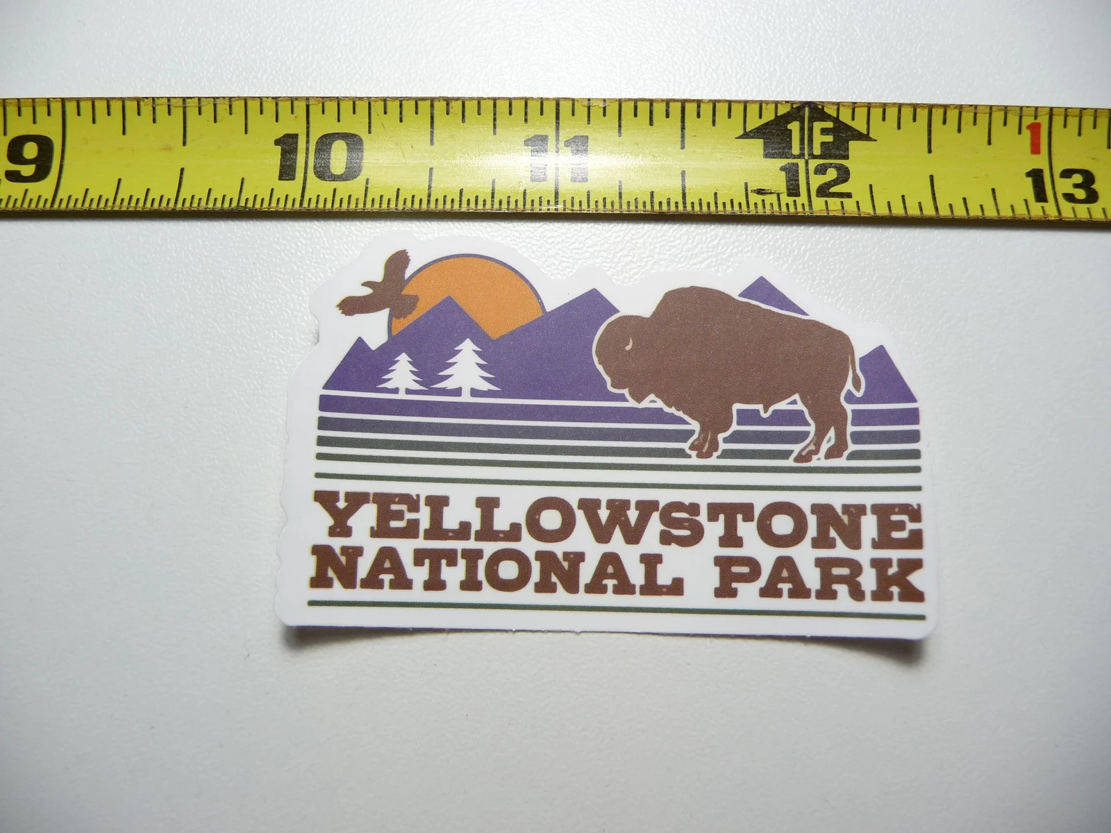 YELLOWSTONE NATIONAL PARK WYOMING #8 SMALL STICKER DECAL HIKING CAMPING NATURE