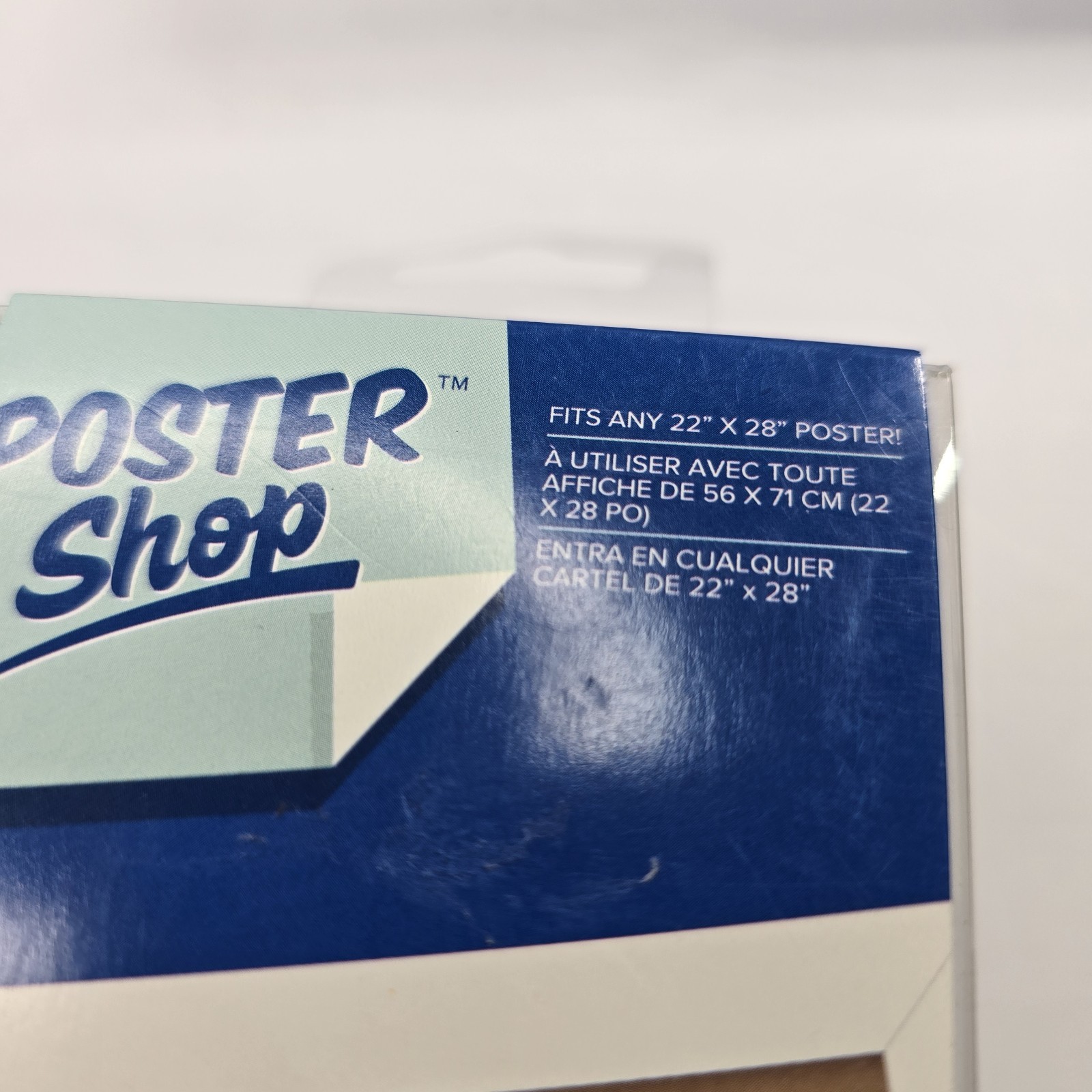 American Crafts Poster Border Adhesive White Woodgrain Border 3.5 in