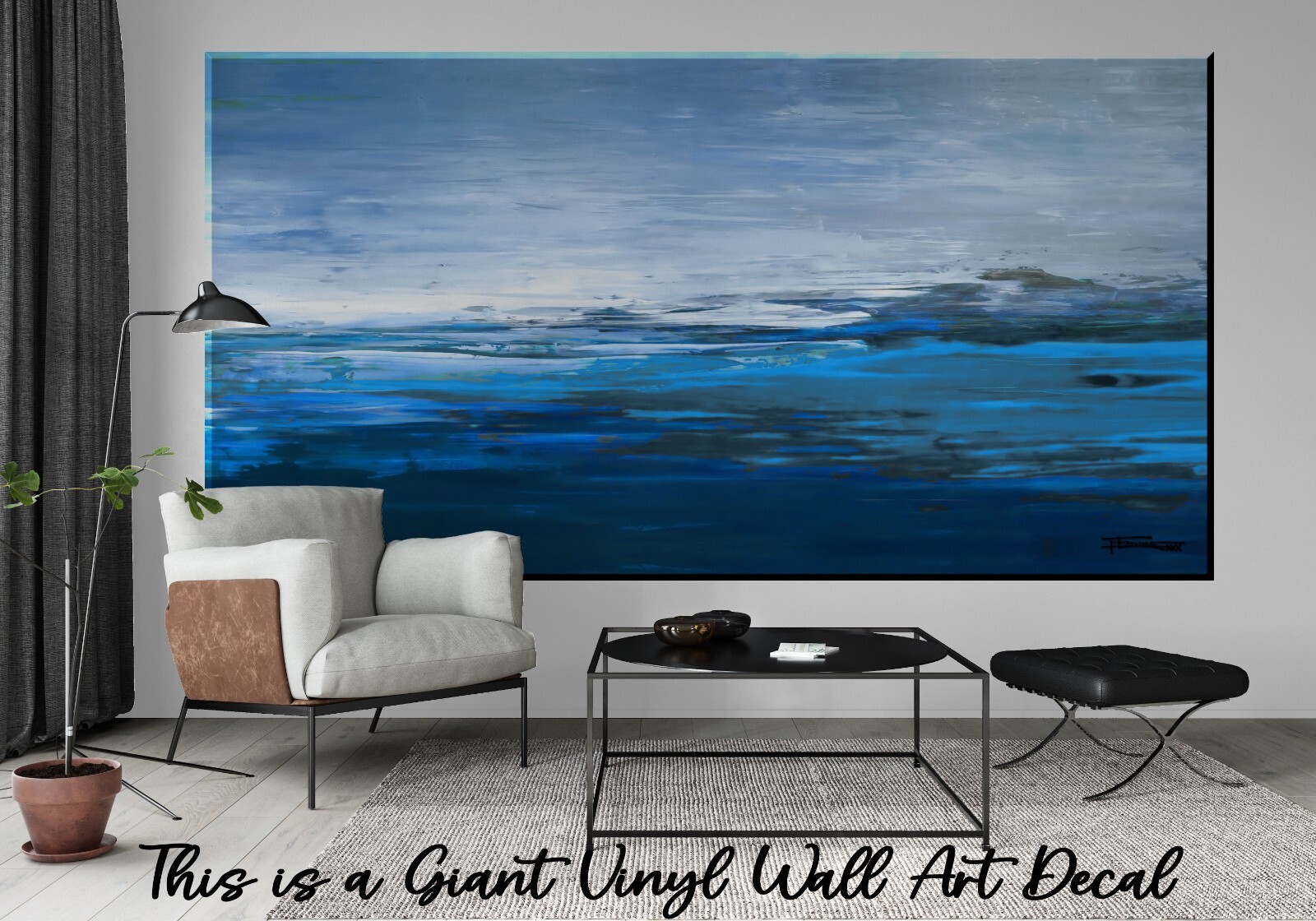 Home Decor Giant Wall Art removable Vinyl Decal Stickers, up to 12 feet wide