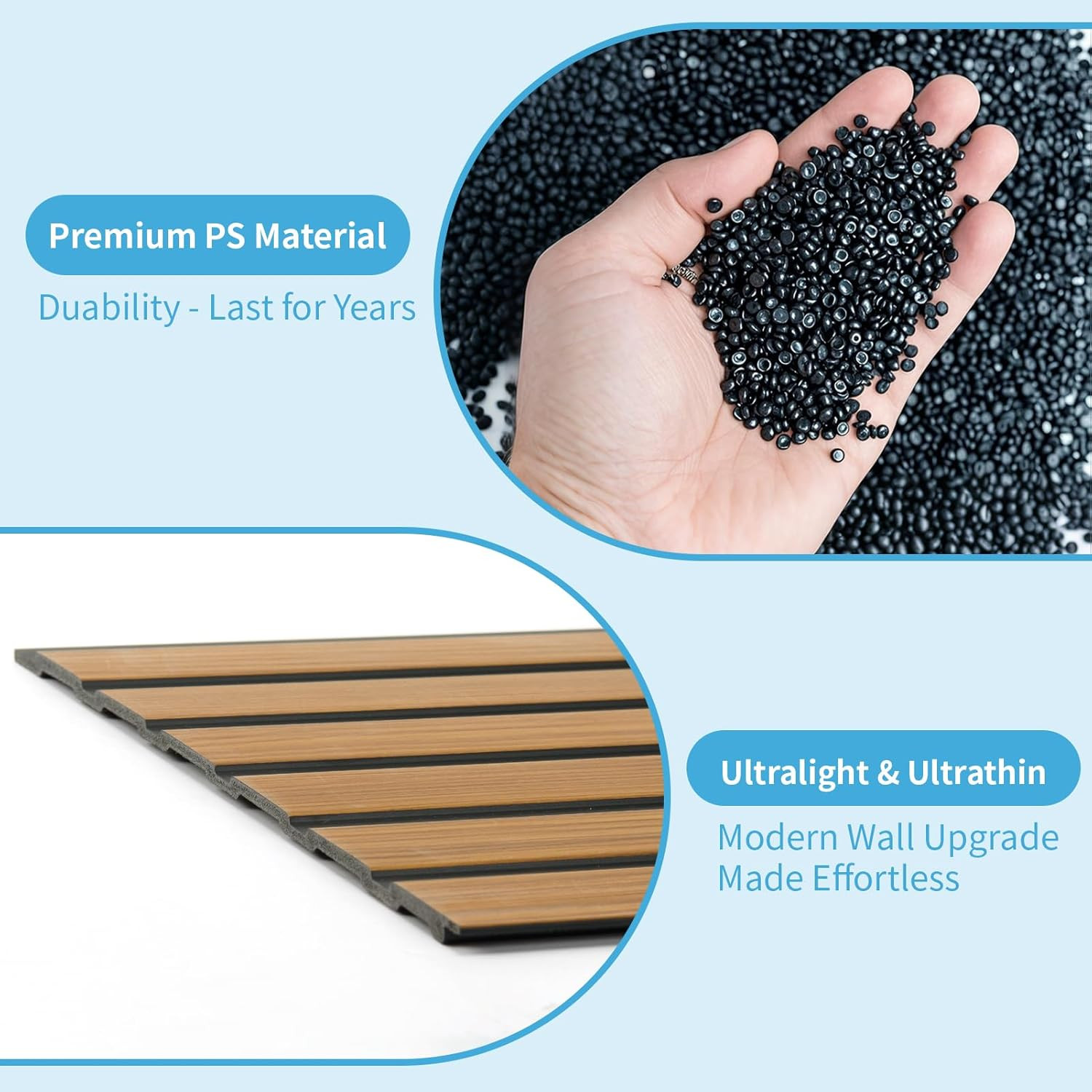 4-Pack Glue-On Six-Grid Wainscoting Panel for Interior Wall Decor – 104 X 12 Inc