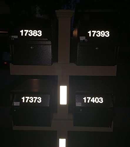 Reflective Mailbox Numbers Sticker Decal Die Cut Classic Style 2" x 5 Sets