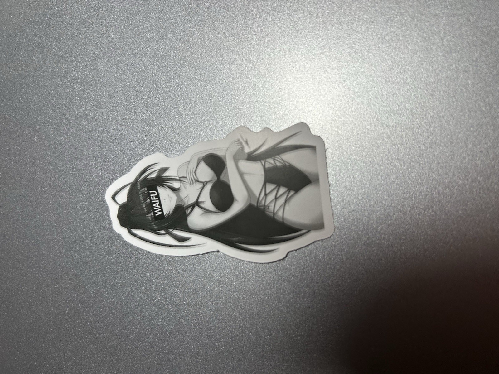 black and white waifu lewd sexy girl stickers #9