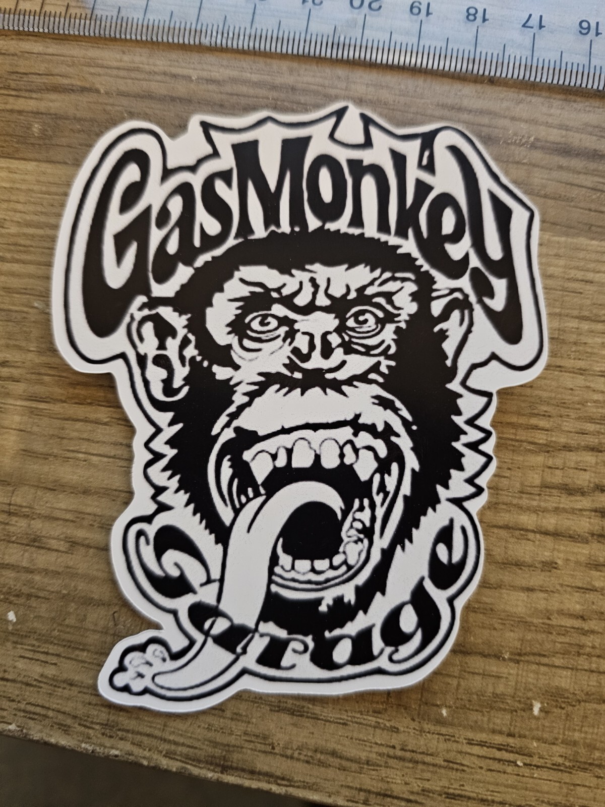 Gas Monkey Garage Black And White Vinyl Sticker