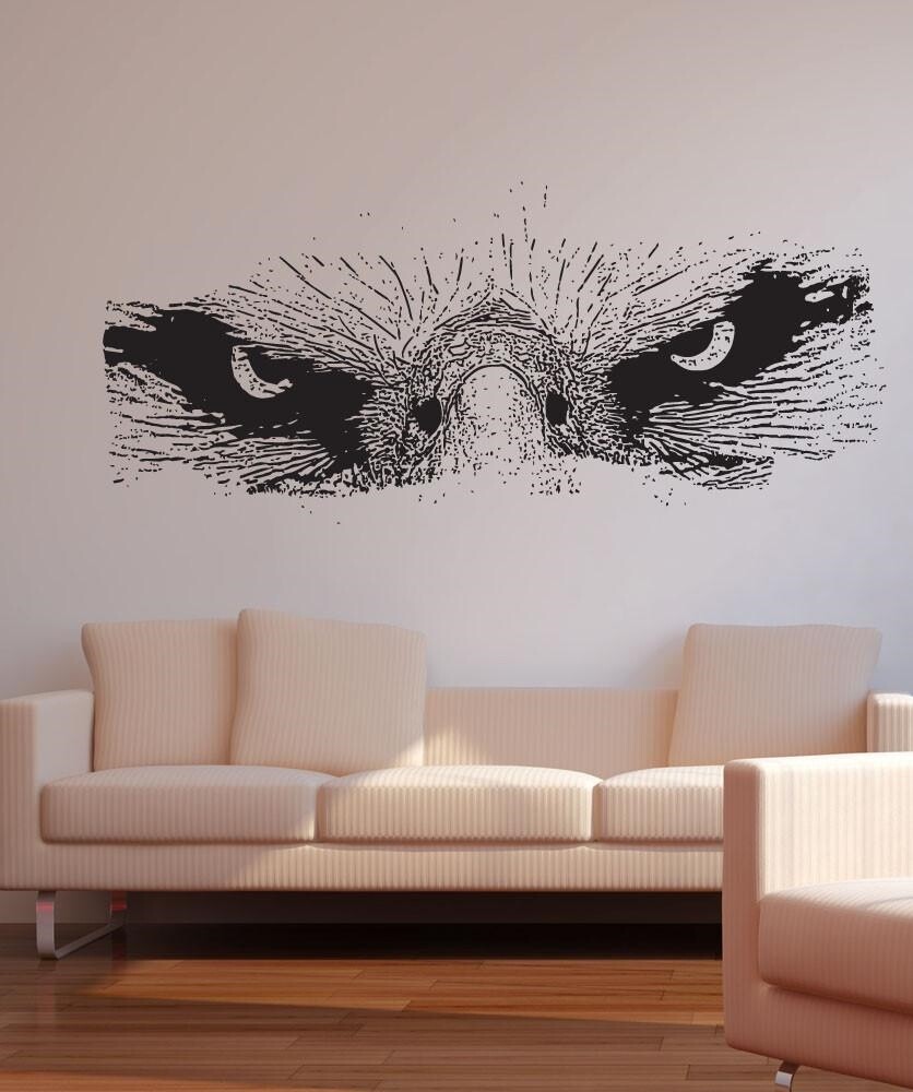 Eagle Eyes Staring Down Vinyl Wall Decal Sticker.#5517