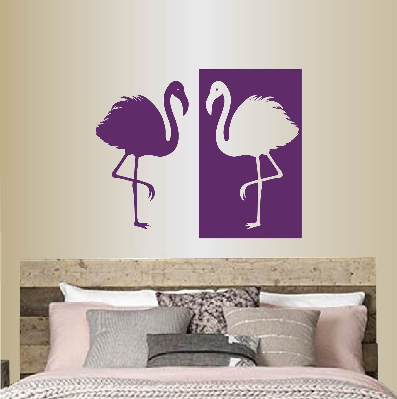 Wall Vinyl Flamingo Birds Any Room Kids Decor Design Wall Sticker 1783