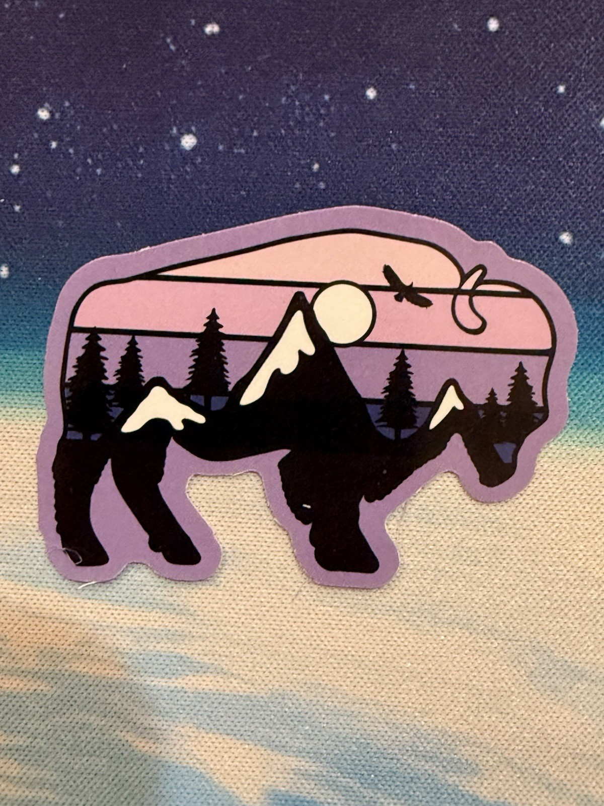 Outdoors Hiking Camping Adventure Nature Mountain Forest Trail Sticker Decal