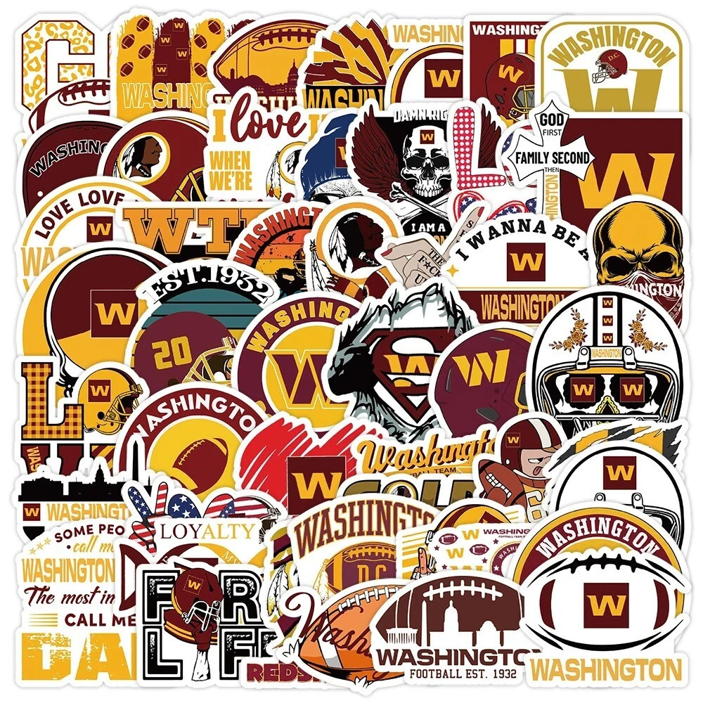 AMERICAN FOOTBALL (RUGBY) TEAM STICKER PACKS, 50pcs Each Package