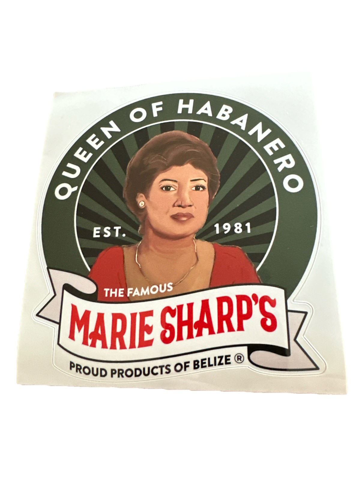 Original 2021 Marie Sharp's Belize sticker decal – Queen of Habanero hot sauce