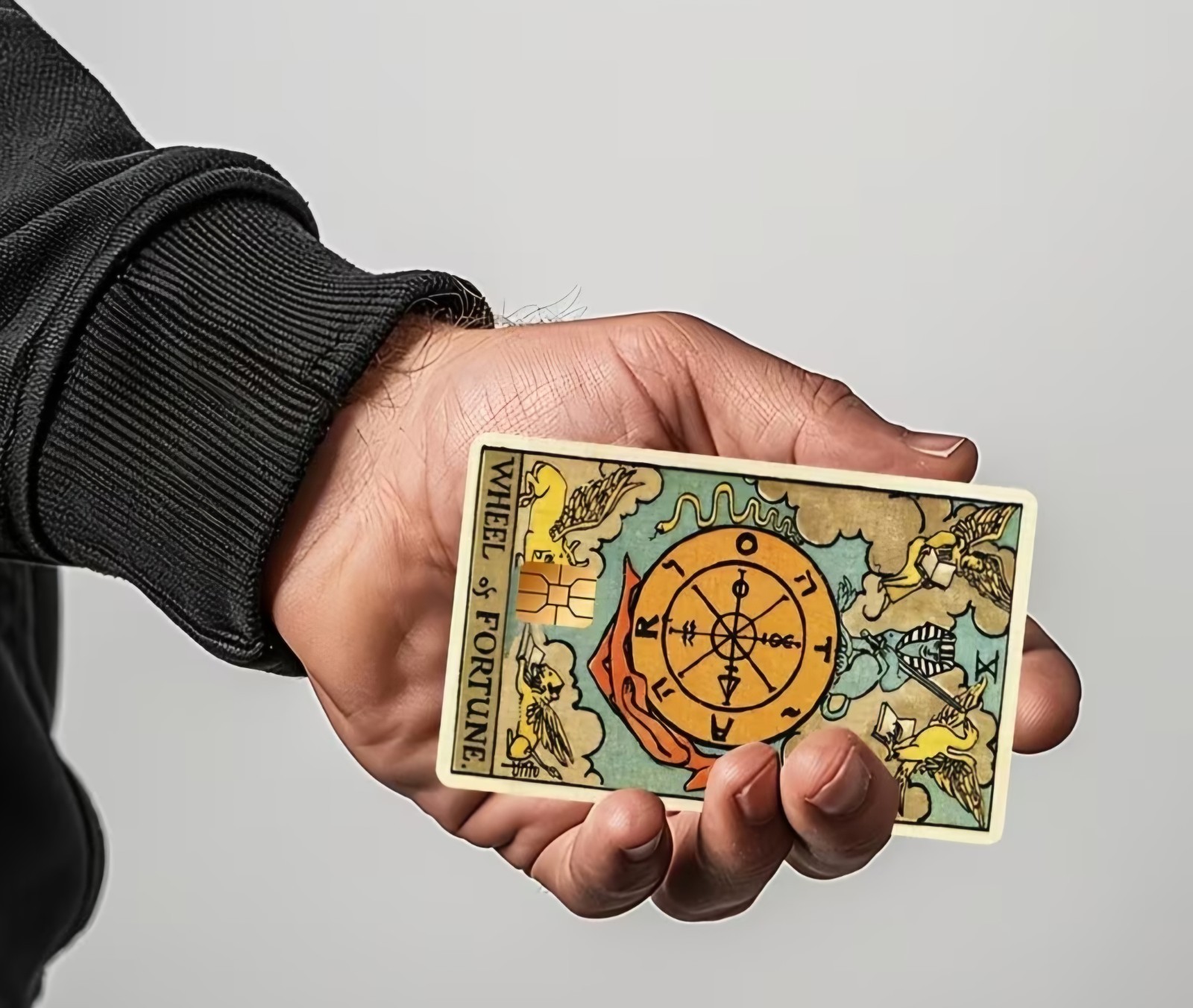 Wheel of Fortune Tarot Credit Card Skin Sticker Free Shipping US Seller