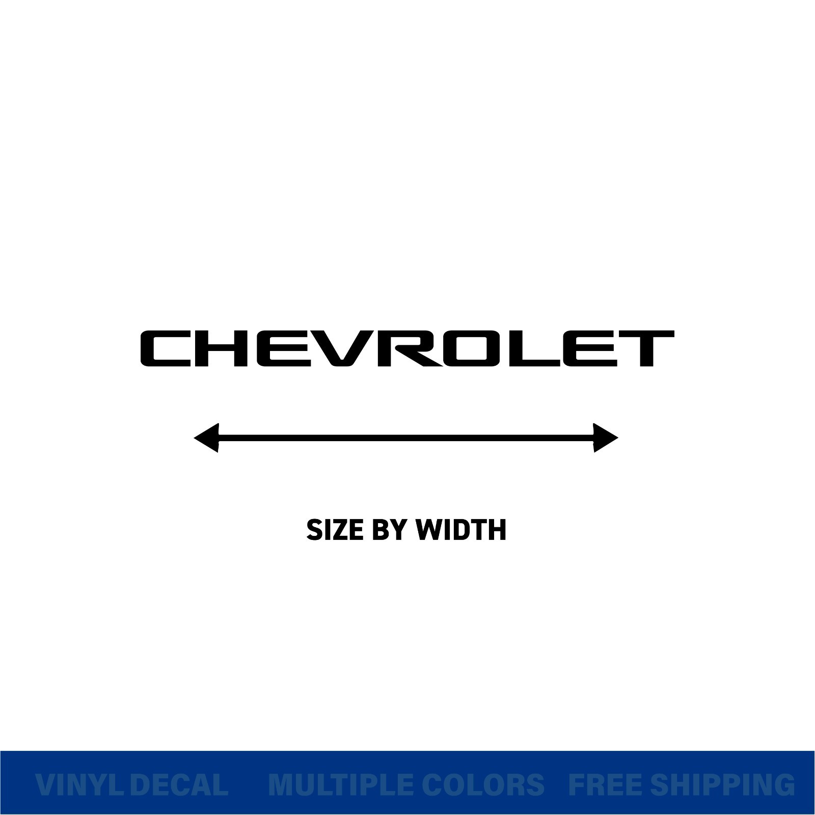 CHEVROLET Logo Vinyl Decal Sticker | Car Truck SUV Window | Free Shipping