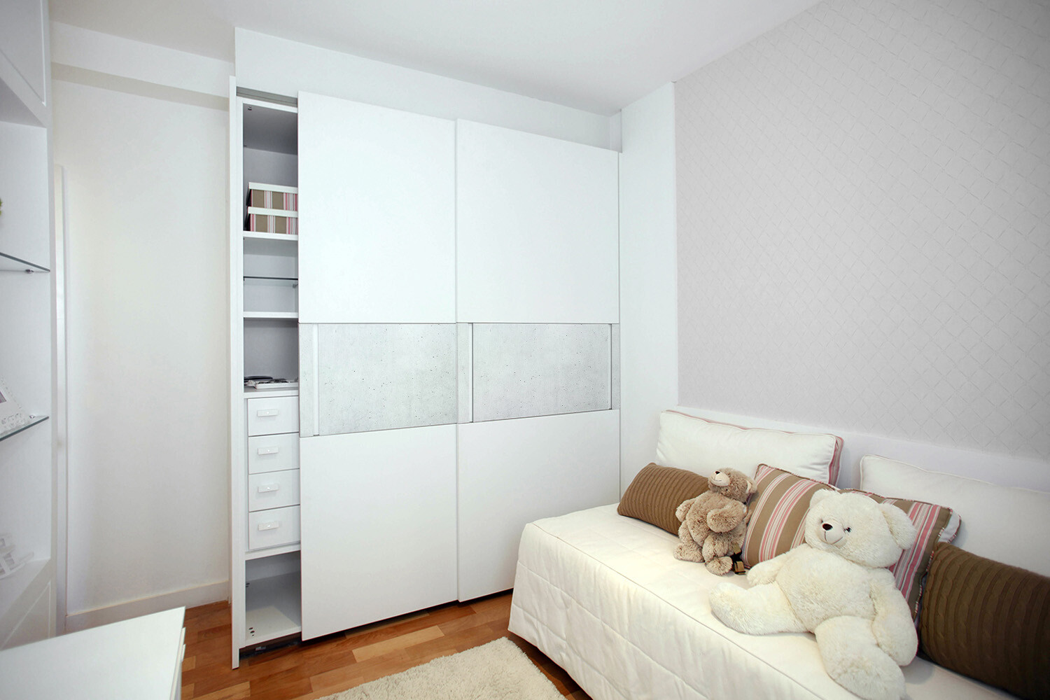 Furniture Sticker Matt Self adhesive for wardrobe light concrete 100×50