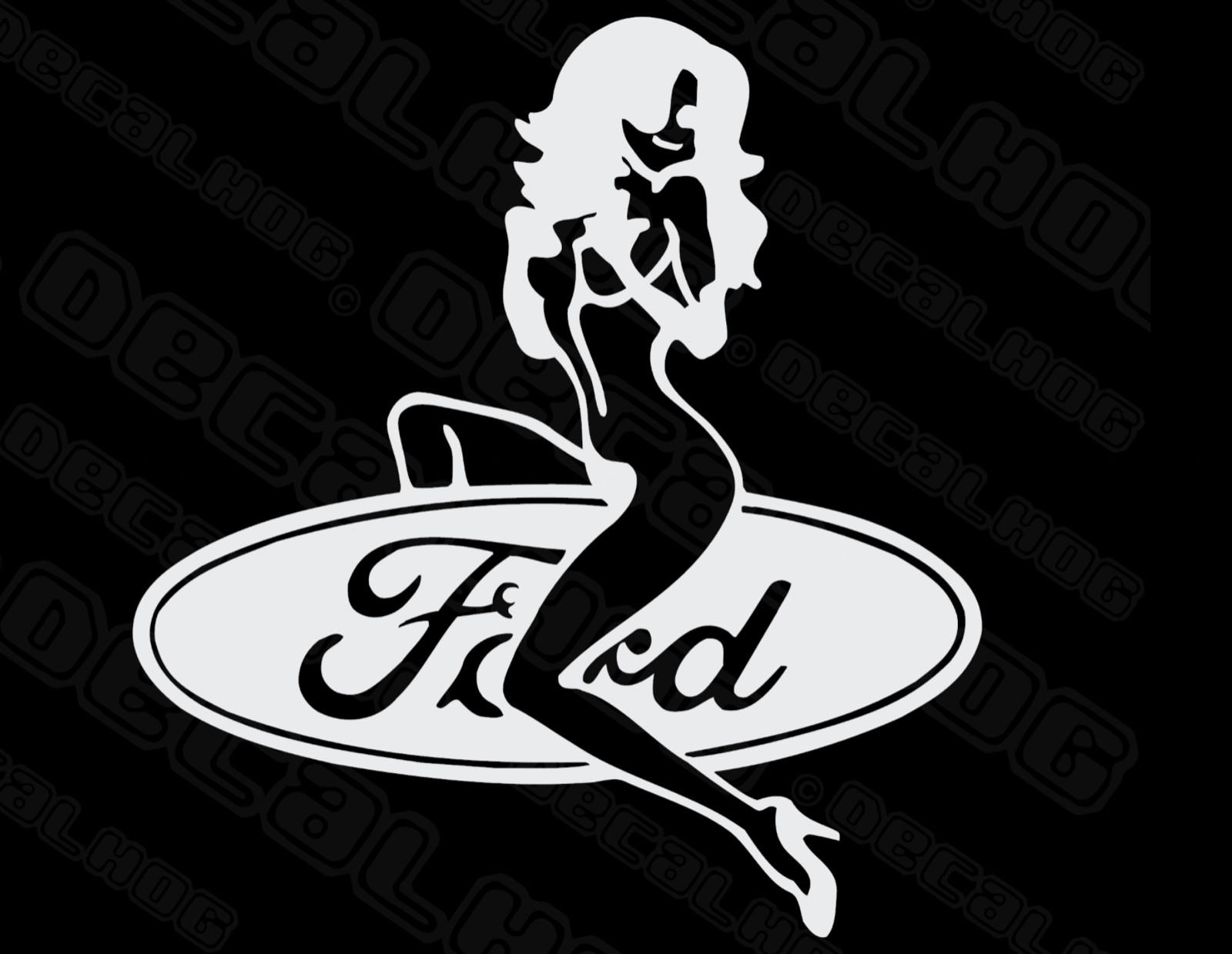 fits Ford Sexy Girl Logo Vinyl Die Cut Car Decal Sticker – FREE SHIP-