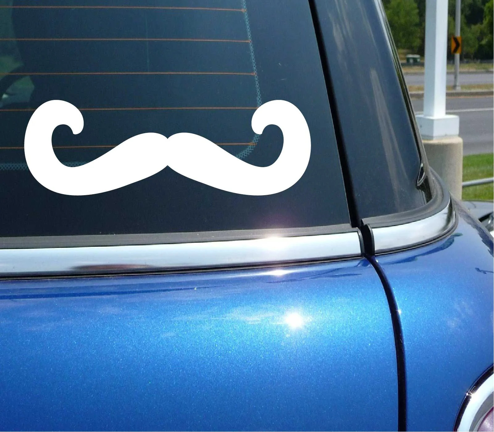 MUSTACHE MOUSTACHE NO SHAVE NOVEMBER FUNNY DECAL STICKER ART CAR WALL
