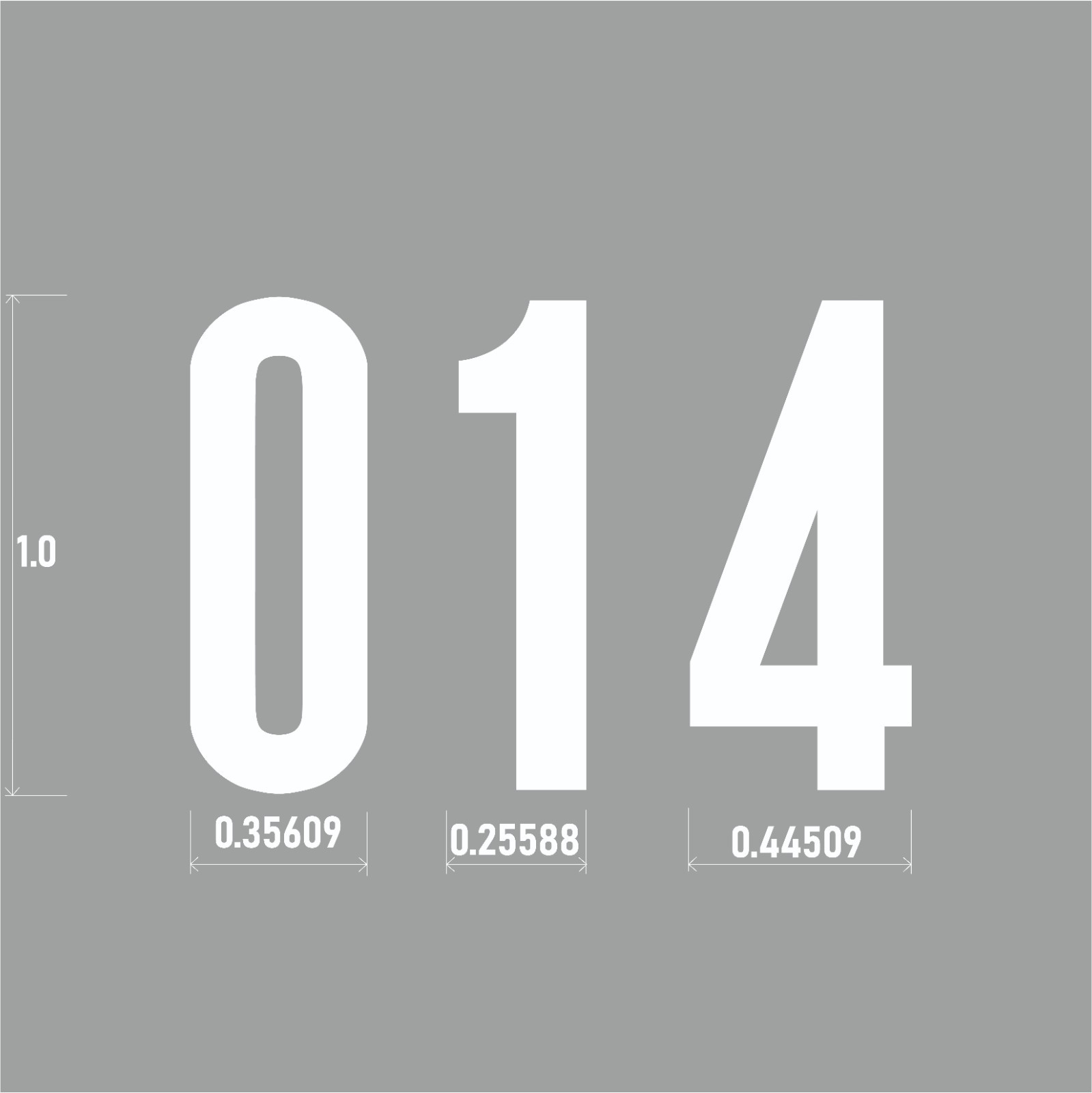 1-10 5x+ Sale Sign Outdoor Vinyl Decal Numbers for Address Mailbox Doors Lockers