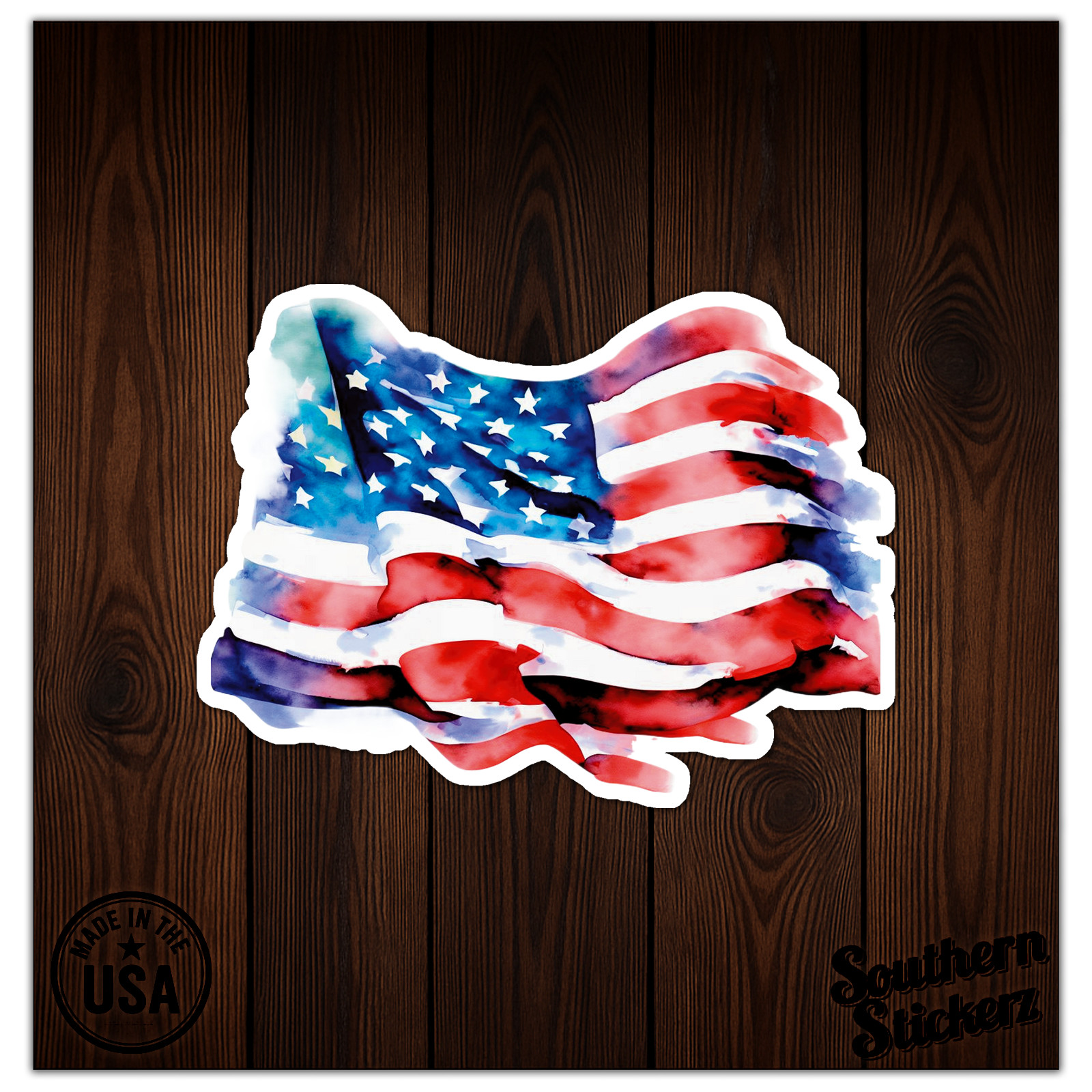 USA American Flag – Vinyl Decal Sticker – Car Window Laptop – ebn11996