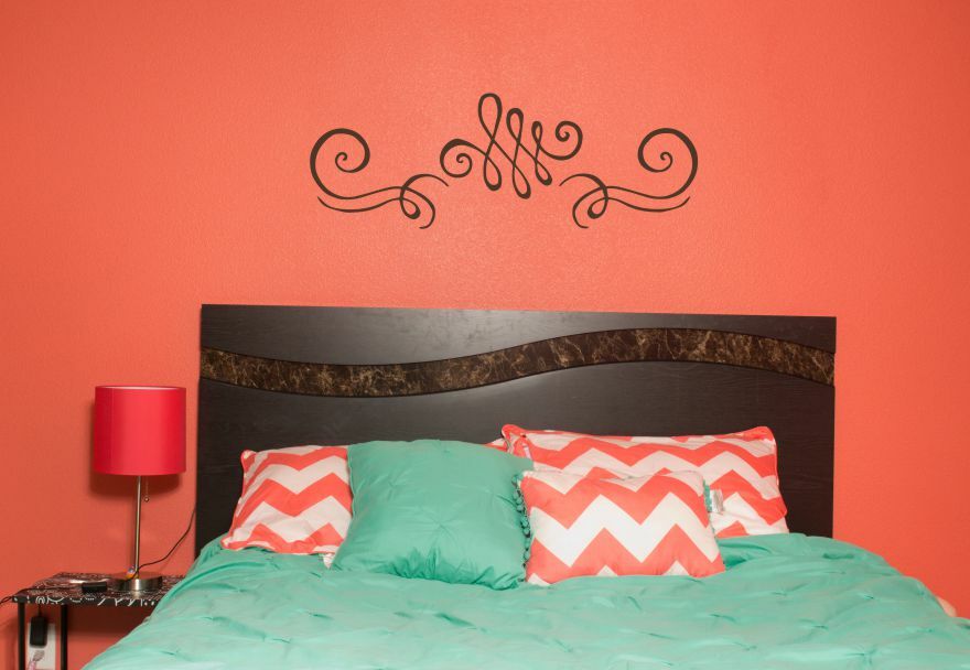 3pc Swirls Wall Art Stickers Vinyl Decals Living Room Home Decor Decorative