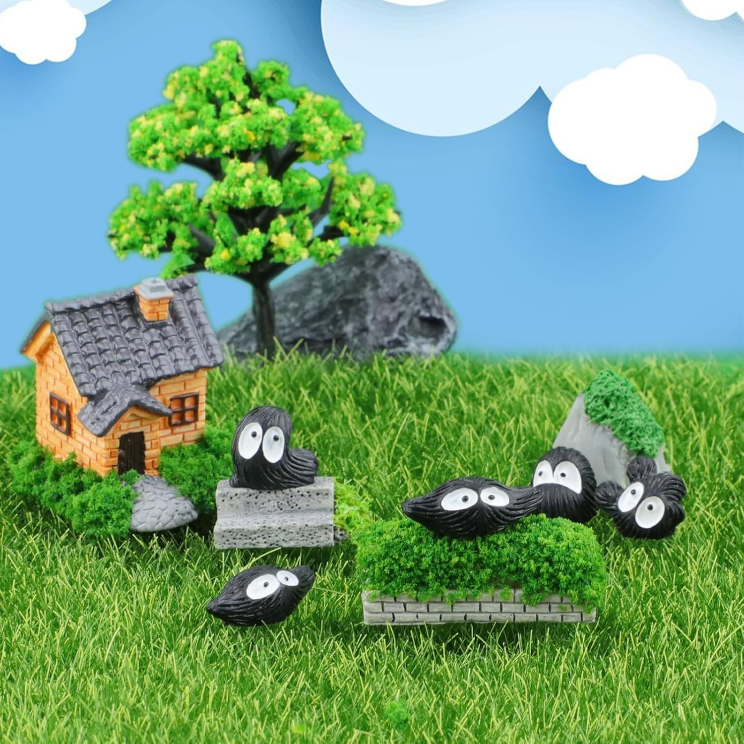 Tiny Soot Sprite Car Decorations – 35 Pcs for Joyful Journeys Everywhere