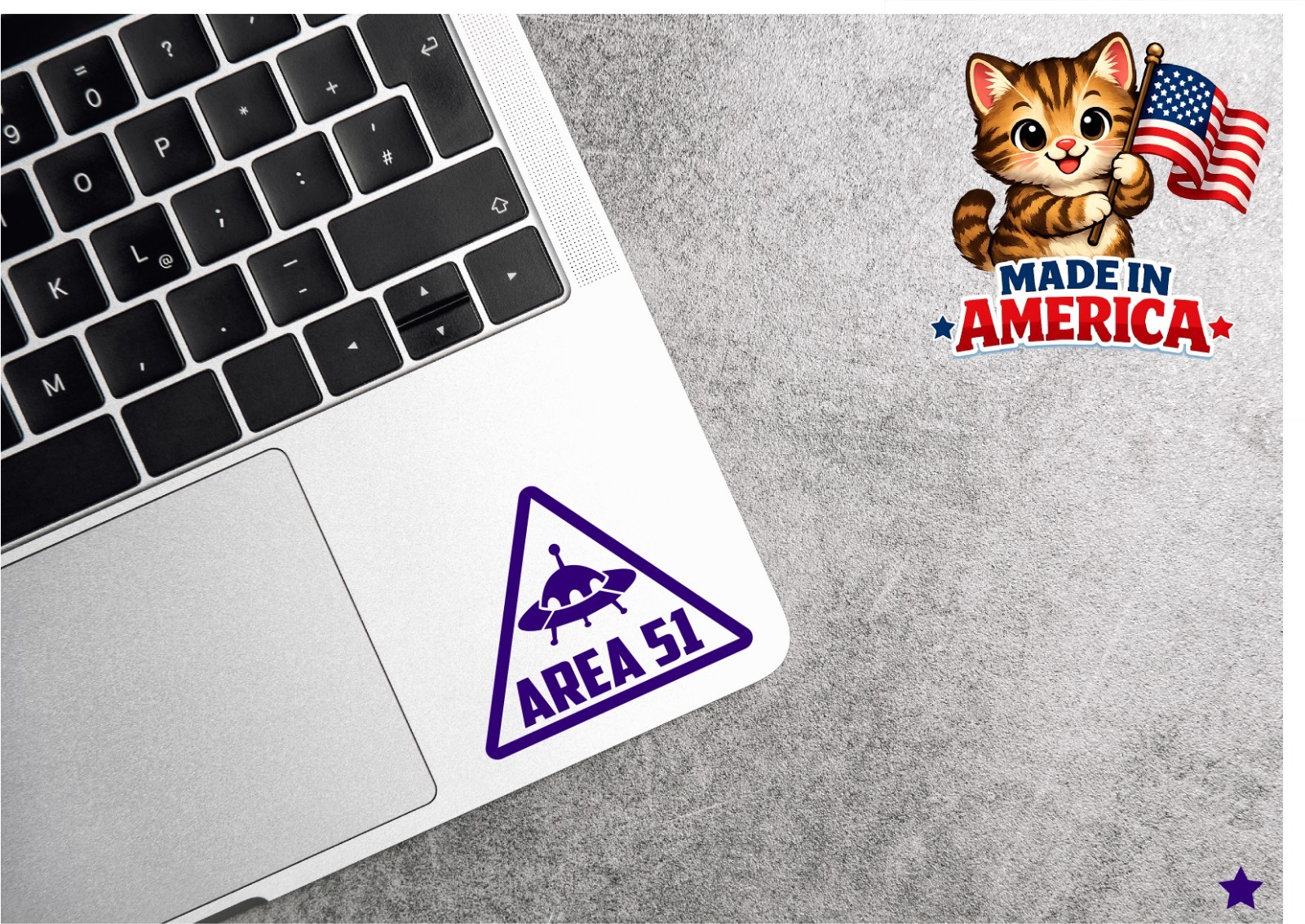 Area 51 Decal Sticker Aliens UFO Not Alone Classified Greys Ship Triangle Space