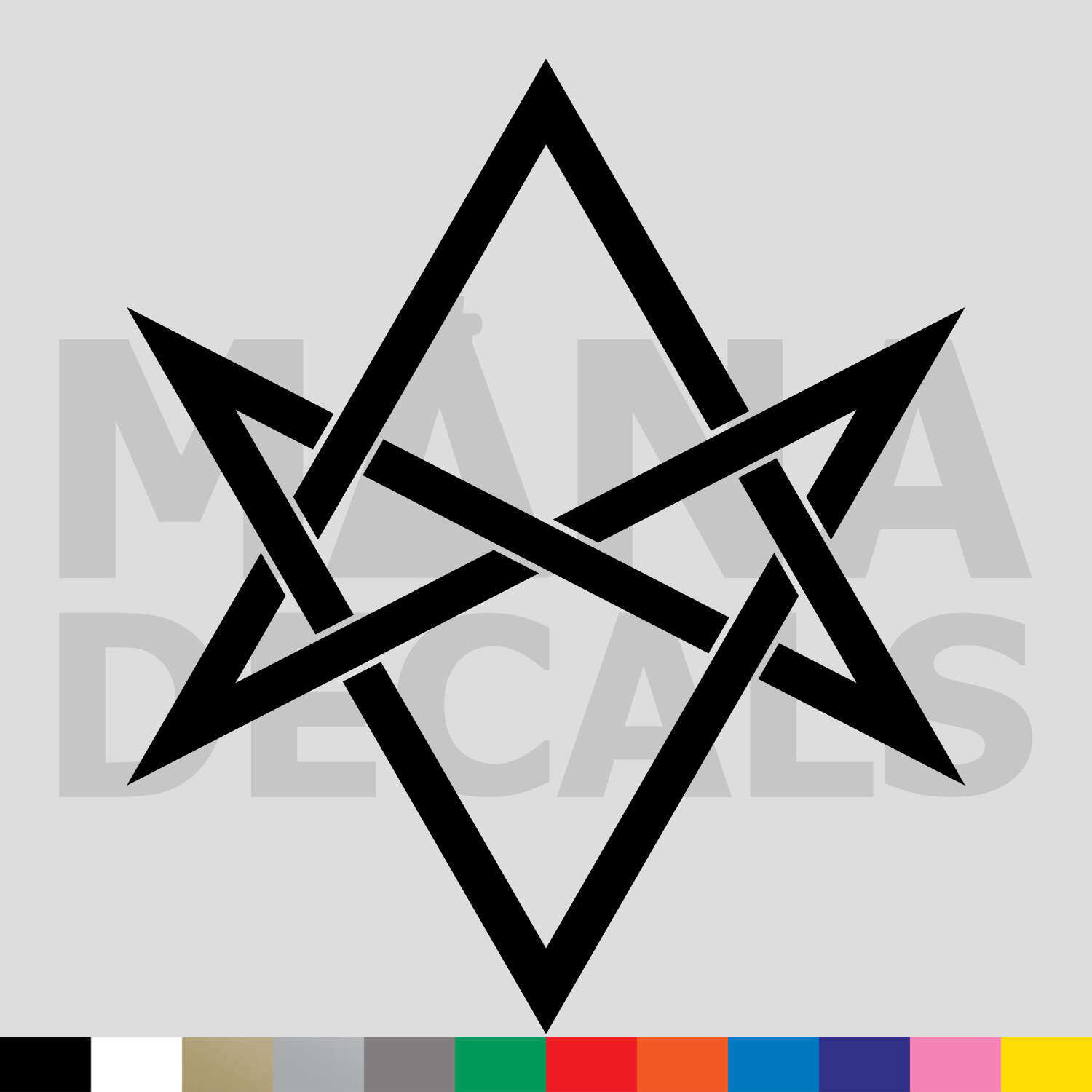 Unicursal Hexagram Vinyl Die Cut Decal Sticker – Knot