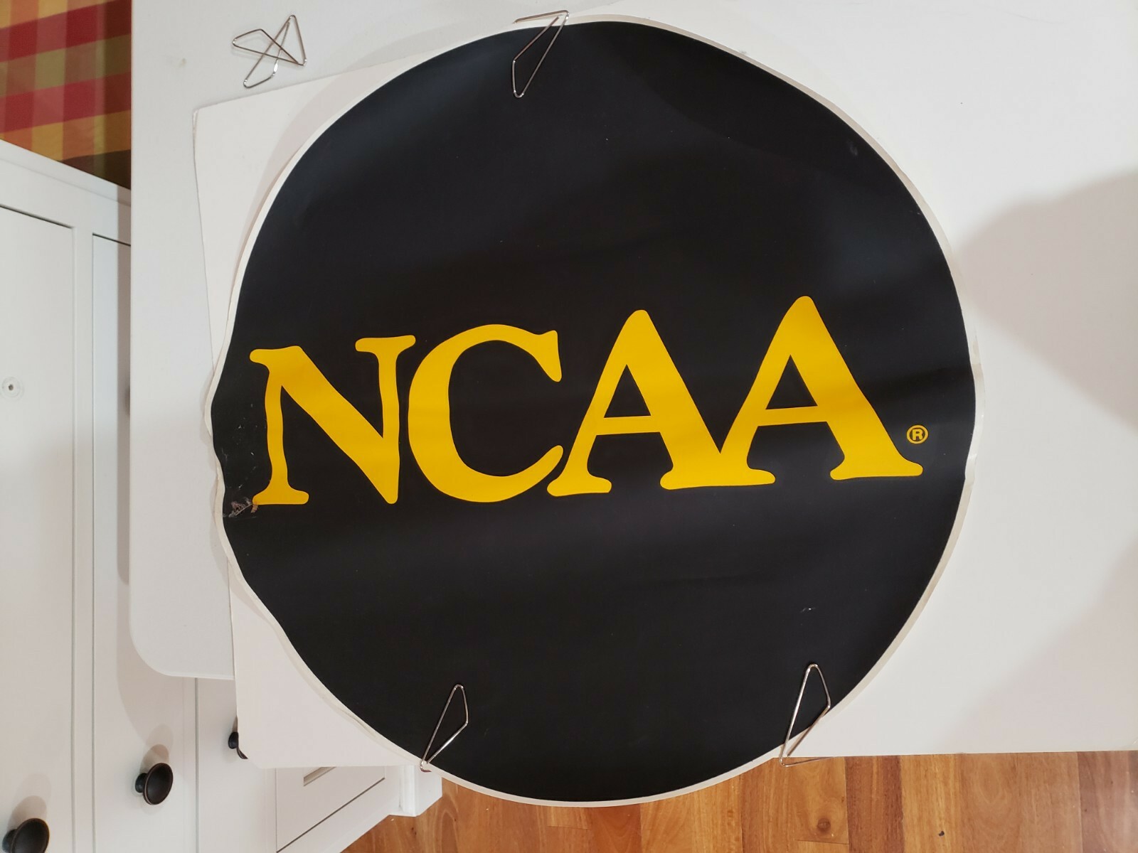 NCAA Sticker Decal Unused 23×22.5 inches Basketball Yellow Black