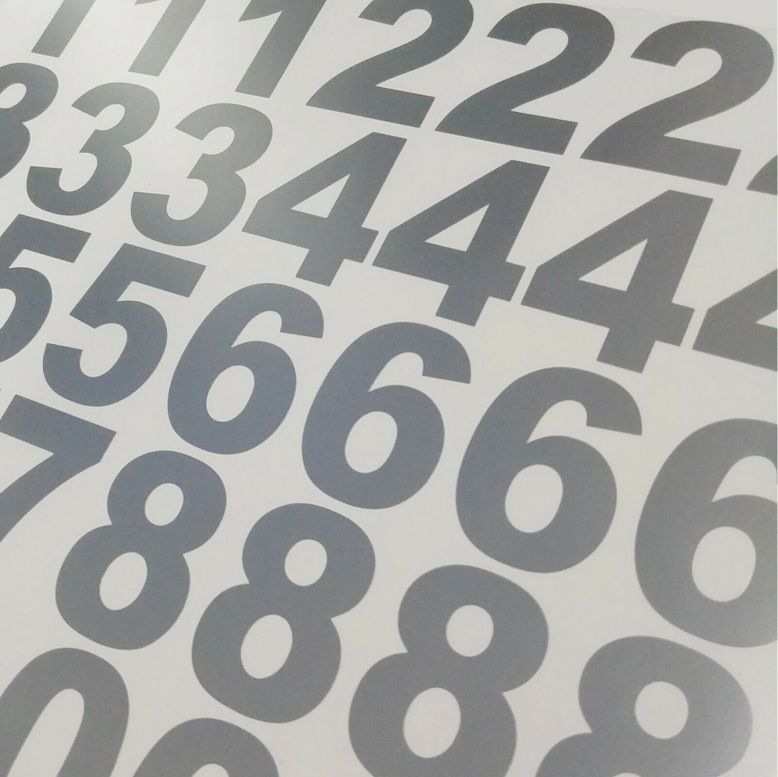Lot of 40 White,Black, Silver Vinyl Mailbox,Tool Box,Locker Numbers Decal Arial