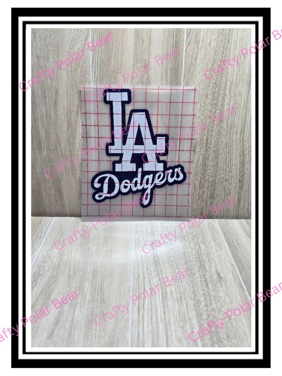 LA Dodgers Vinyl Die Cut Laptop Car Truck SUV Boat Window Decal Sticker Layered
