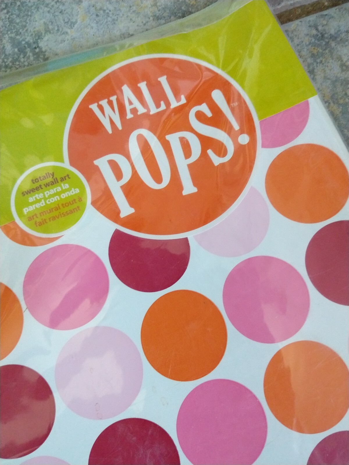 Brewster Wall Pops 5 Blox One Package Lots Of Dots Pink
