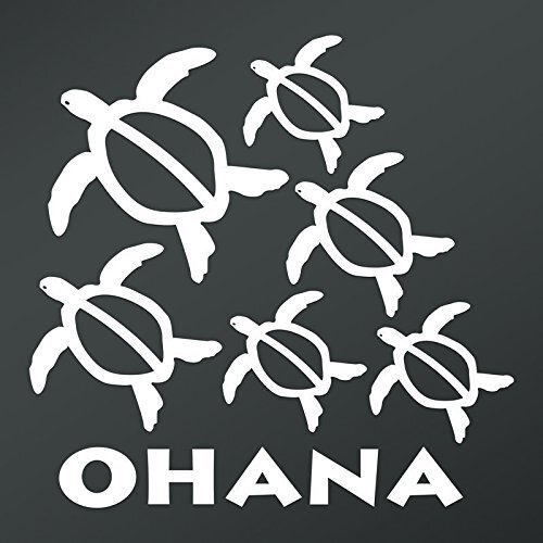 CMI DD903 Ohana Hawaiian Sea Turtle Family with 4 Babies Decal Sticker |