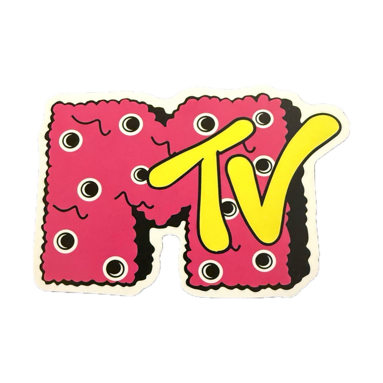 MTV Logo Sticker Lot Retro Pop Art International Flag Cartoon Vinyl Decals