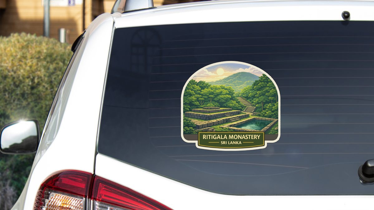 Ritigala Monastery Sri Lanka Sticker Decal Vinyl Die-Cut World Heritage Sites