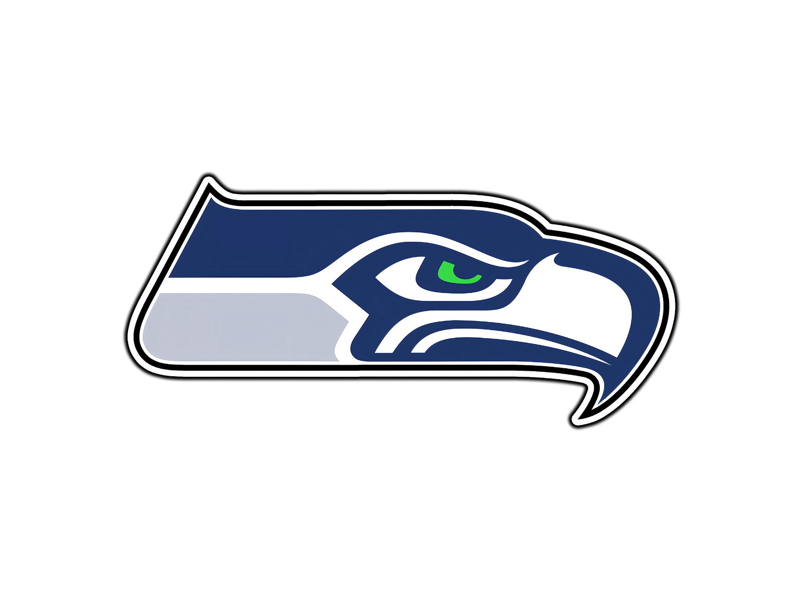 #0052 Seattle Seahawks Logo #1 Football Sticker Waterproof Vinyl Decal Die-Cut