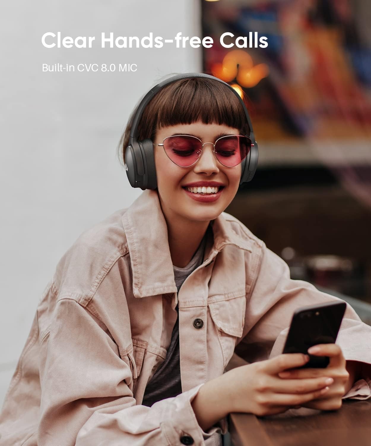 Upgrade Active Noise Cancelling Headphones, H1 Wireless over Ear Bluet