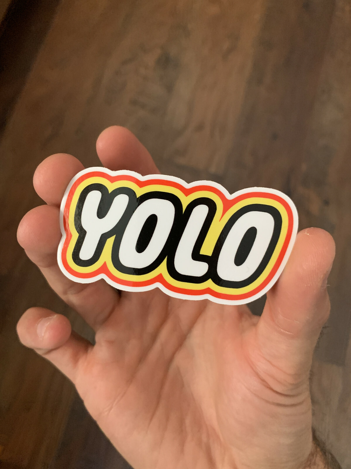 YOLO LEGO logo parody High Quality Premium Vinyl Sticker for Bottle Car Laptop