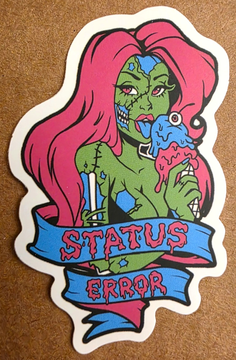 Halloween Sticker Girl Zombie Skeleton Skull Ghost Witch Gothic Emo Anime Manga