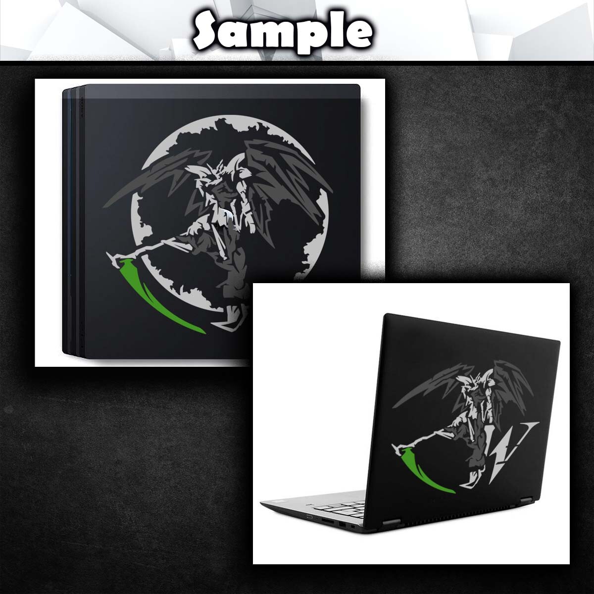 Gundam Deathscythe Hell Custom Vinyl Decal (Anime Mecha Car Laptop PC Decor)