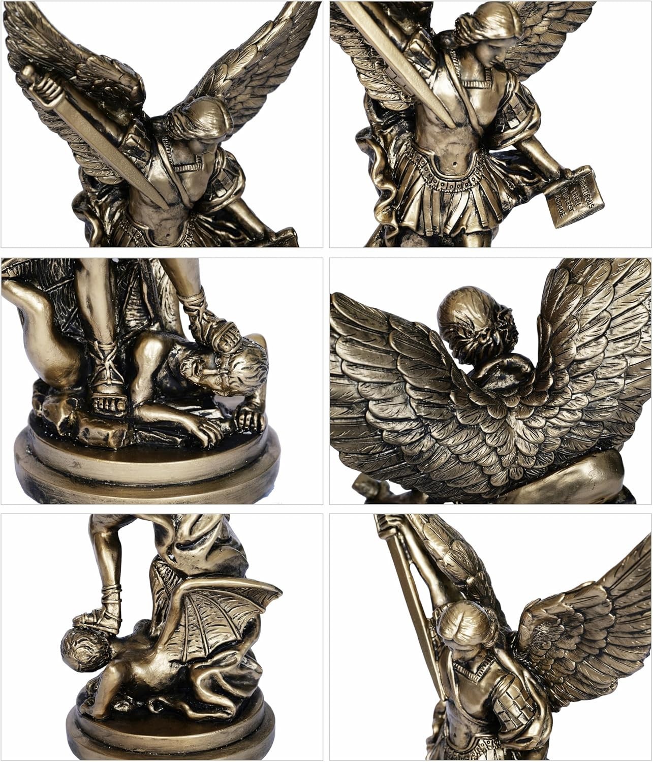 12.2in St Michael Archangel Statue San Miguel Arcangel Statue Saint Michael Defe