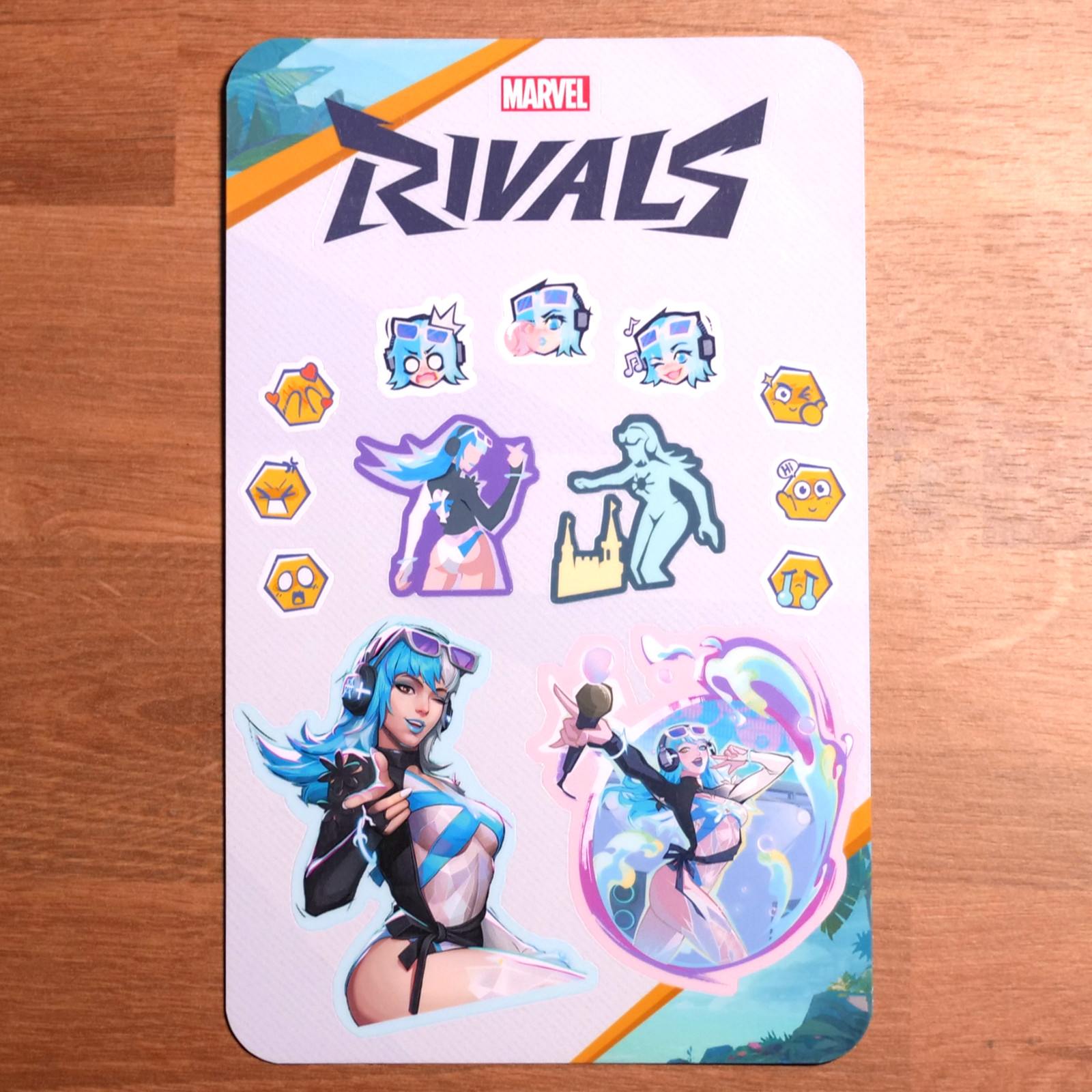 Marvel Rivals Summer Skins Sticker Sheets (Psylocke, Luna Snow, Thor, and Loki)